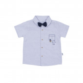 Официален  летен конплект в синьо и бяло райе 2