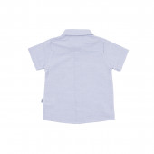 Официален  летен конплект в синьо и бяло райе 3