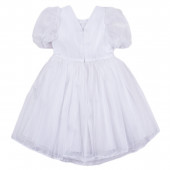 Официална рокля "Сабрина" в бяло 4