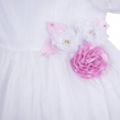 Официална рокля "Сабрина" в бяло 5