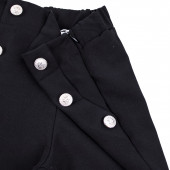 Официален панталон тип чарлстон в черно 2