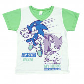 Лятна пижама "Таралеж" в зелено и бяло 2