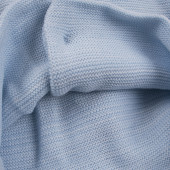 Жилетка с качулка от плетиво в синьо 3