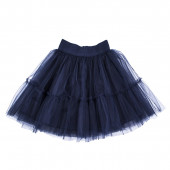 Детска пола за момичета в тъмносиньо 2