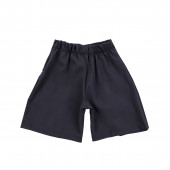 Пола-панталон с плисета в черно 3