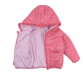 Преходно яке с къдрички в цвят диня 3