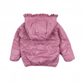 Преходно яке с къдрички в розово 2