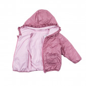 Преходно яке с къдрички в розово 3