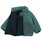 Пухено яке в зелено 3