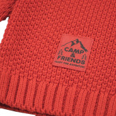 Детски пуловер в тъмнооранжево 3