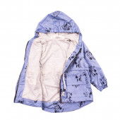 Тънко шушляково яке "Animals" в синьо 2