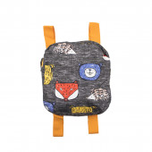 Тънко шушляково яке с раничка в цвят графит 5