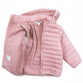 Капитонирано преходно яке в цвят пудра 4