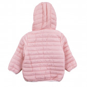 Капитонирано преходно яке в цвят пудра 2