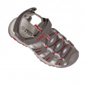Детски анатомични сандали в сиво за момчета 2