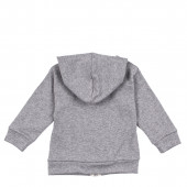 Детски суичер в сиво "Bear" 2