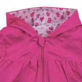 Тънко шушляково яке в цвят циклама 7