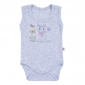 Три боди-потника от памучен рипс за момичета 2