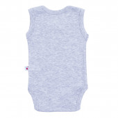 Три боди-потника от памучен рипс за момичета 3