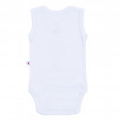 Три боди-потника от памучен рипс за момичета 5