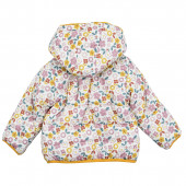 Бебешко двулицево зимно яке в охра и екрю 3