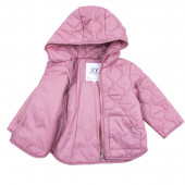 Преходно капитонирано яке в наситено розово 2