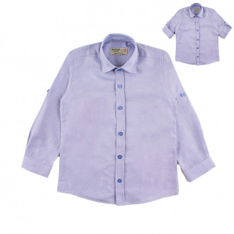 Детска риза в светлосиньо за момчета