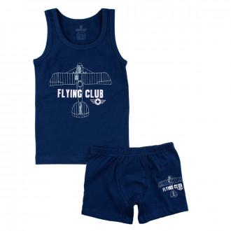 Комплект бельо в тъмносиньо "Полет"