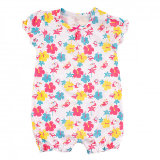 Летен гащеризон с щампиран десен за момичета