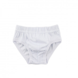 Детски памучен слип в бяло