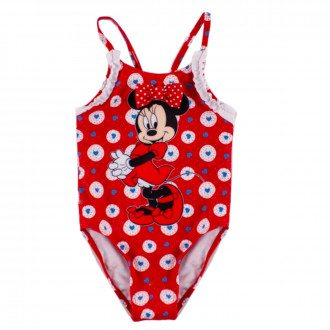 Детски цял бански за момичета в червено