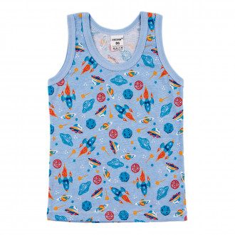 Детски потник в щампиран десен "Космос"