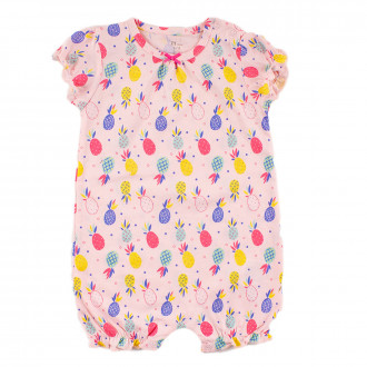 Летен гащеризон с щампиран десен за момичета