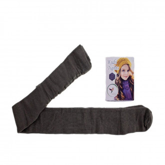 Детски памучен чорапогащник в графит