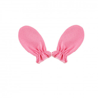 Ръкавички за новородено бебе в розово