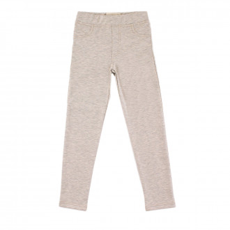 Детски клин-панталон в светлосив меланж