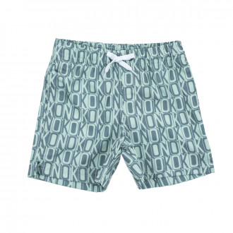 Детски бански за момчета в сиво и зелено