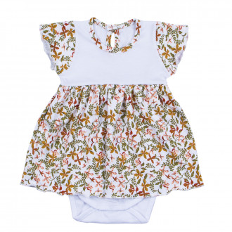 Бебешка боди-рокля  "Зелено ухание"