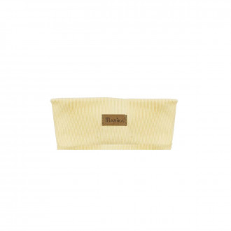 Детска лента за глава в бледожълто