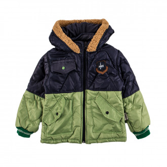 Леко ватирано яке за момчета в синьо и резеда