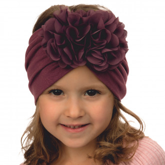Детска лента за глава в тъмновиолетово 