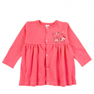 Бебешка жилетка в цвят диня