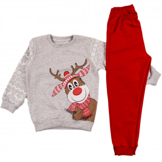 Ватиран коледен комплект "Еленче" за момчета