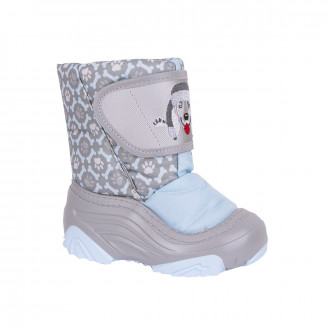 Апрески с топла подплата в сиво и синьо