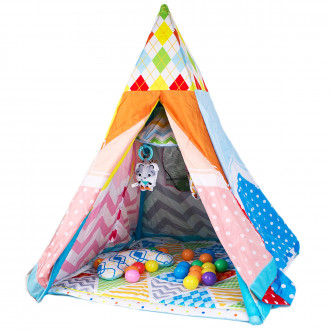 Постелка за гимнастика тип палатка "Точици"