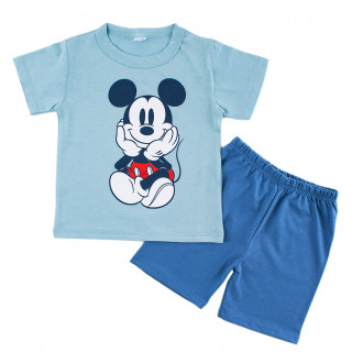 Детска лятна пижама за момчета в синьо