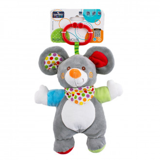 Бебешка дрънкаща играчка "Мишле" 30 см