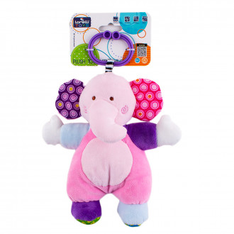 Бебешка дрънкаща играчка "Слонче" 30 см