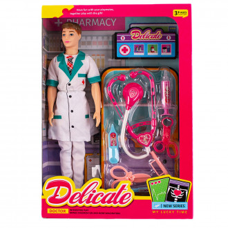 Кукла ,,Доктор" с аксесоари 33 х 23 см