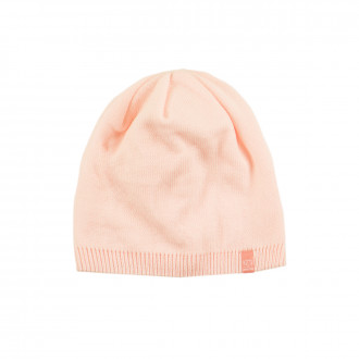 Зимна двупластова шапка от плетиво в розово